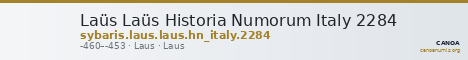 Laüs Laüs Historia Numorum Italy 2284 — CANOA