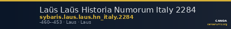 Laüs Laüs Historia Numorum Italy 2284 — CANOA
