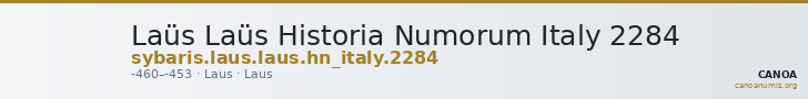 Laüs Laüs Historia Numorum Italy 2284 — CANOA