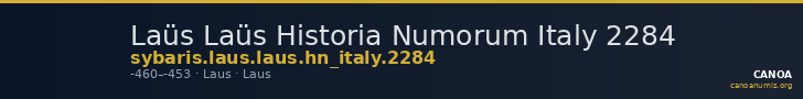 Laüs Laüs Historia Numorum Italy 2284 — CANOA