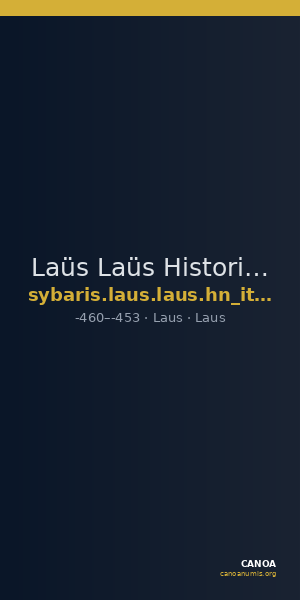Laüs Laüs Historia Numorum Italy 2285 — CANOA