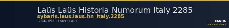 Laüs Laüs Historia Numorum Italy 2285 — CANOA