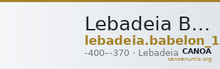 Lebadeia Babelon 1914 300 — CANOA