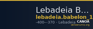 Lebadeia Babelon 1914 300 — CANOA