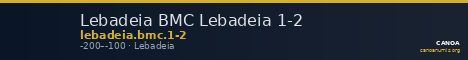 Lebadeia BMC Lebadeia 1-2 — CANOA