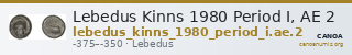 Lebedus Kinns 1980 Period I, AE 2 — CANOA