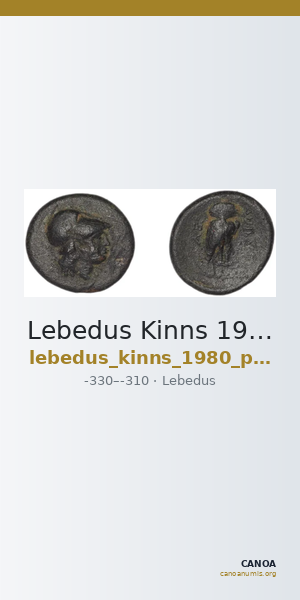 Lebedus Kinns 1980 Period I, AE 3 — CANOA