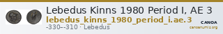 Lebedus Kinns 1980 Period I, AE 3 — CANOA