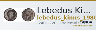 Lebedus Kinns 1980 Period II, AE 7 — CANOA