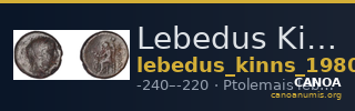 Lebedus Kinns 1980 Period II, AE 7 — CANOA