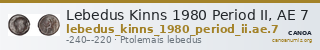 Lebedus Kinns 1980 Period II, AE 7 — CANOA