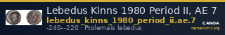 Lebedus Kinns 1980 Period II, AE 7 — CANOA