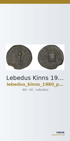 Lebedus Kinns 1980 Period III, AE 12 — CANOA
