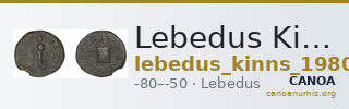 Lebedus Kinns 1980 Period III, AE 12 — CANOA