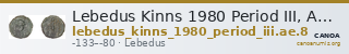 Lebedus Kinns 1980 Period III, AE 8 — CANOA