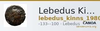 Lebedus Kinns 1980 Period III, AE 9 — CANOA