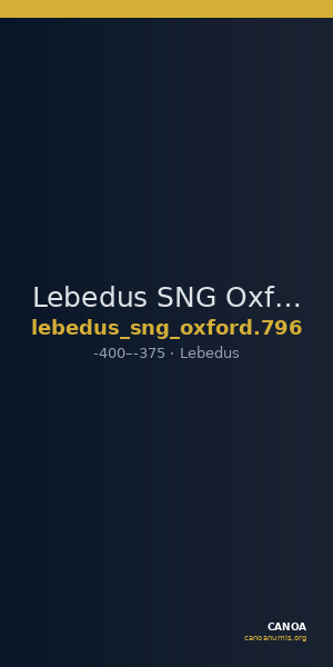 Lebedus SNG Oxford 796 — CANOA
