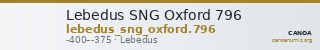 Lebedus SNG Oxford 796 — CANOA