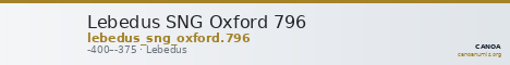 Lebedus SNG Oxford 796 — CANOA