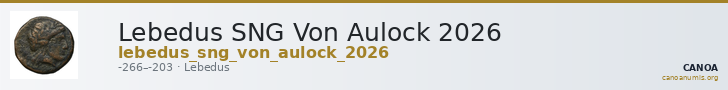 Lebedus SNG Von Aulock 2026 — CANOA