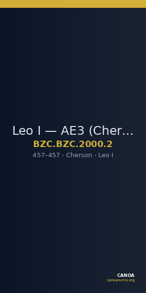 Leo I — AE3 (Cherson, 457) — CANOA