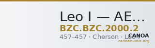 Leo I — AE3 (Cherson, 457) — CANOA