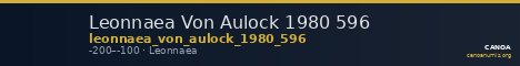 Leonnaea Von Aulock 1980 596 — CANOA