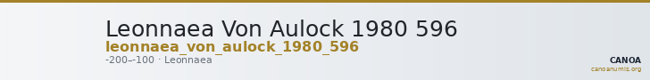 Leonnaea Von Aulock 1980 596 — CANOA