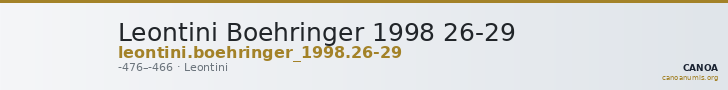 Leontini Boehringer 1998 26-29 — CANOA