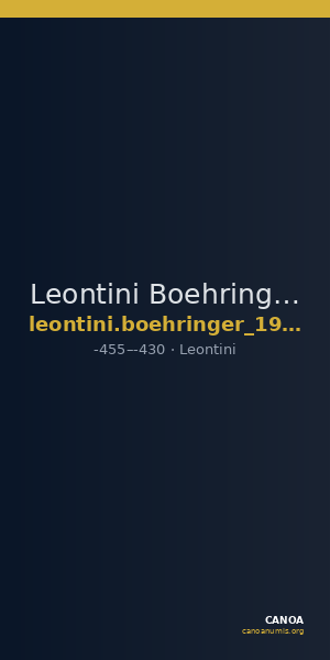 Leontini Boehringer 1998 60 — CANOA