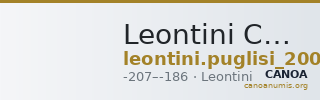 Leontini Calciati 1987 19-20 — CANOA