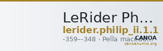 LeRider Philip II 1.1 — CANOA