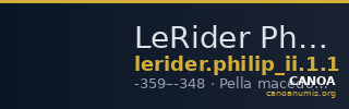 LeRider Philip II 1.1 — CANOA