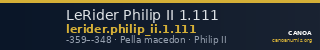 LeRider Philip II 1.111 — CANOA