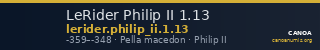 LeRider Philip II 1.13 — CANOA