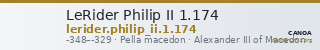 LeRider Philip II 1.174 — CANOA