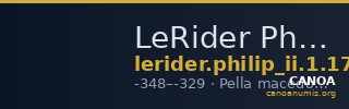 LeRider Philip II 1.178 — CANOA