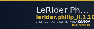 LeRider Philip II 1.185 — CANOA