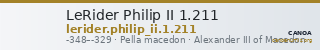 LeRider Philip II 1.211 — CANOA