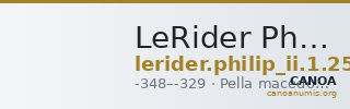 LeRider Philip II 1.252 — CANOA