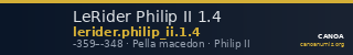 LeRider Philip II 1.4 — CANOA