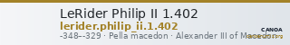LeRider Philip II 1.402 — CANOA
