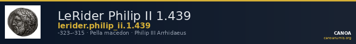 LeRider Philip II 1.439 — CANOA