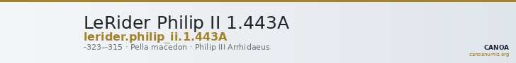 LeRider Philip II 1.443A — CANOA
