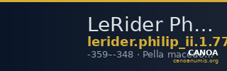 LeRider Philip II 1.77 — CANOA