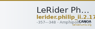 LeRider Philip II 2.177 — CANOA