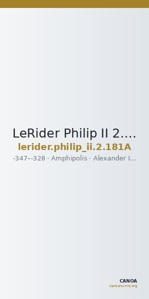 LeRider Philip II 2.181A — CANOA