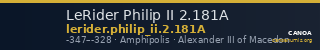 LeRider Philip II 2.181A — CANOA