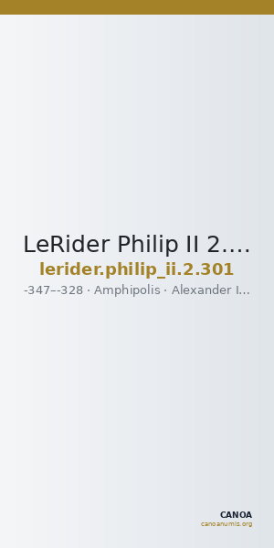 LeRider Philip II 2.301 — CANOA