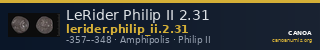 LeRider Philip II 2.31 — CANOA